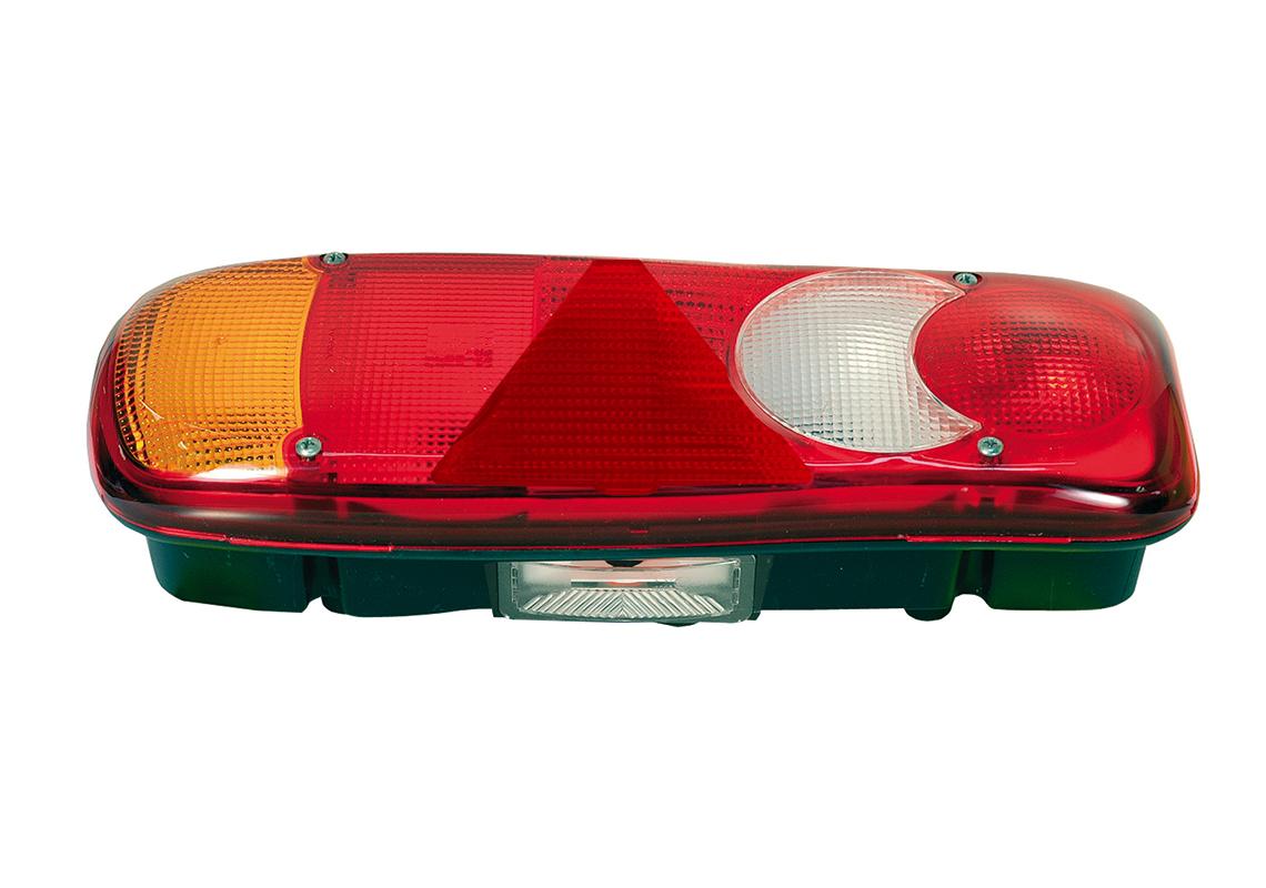 Rear lamp Left, License plate, AMP 1.5 rear conn